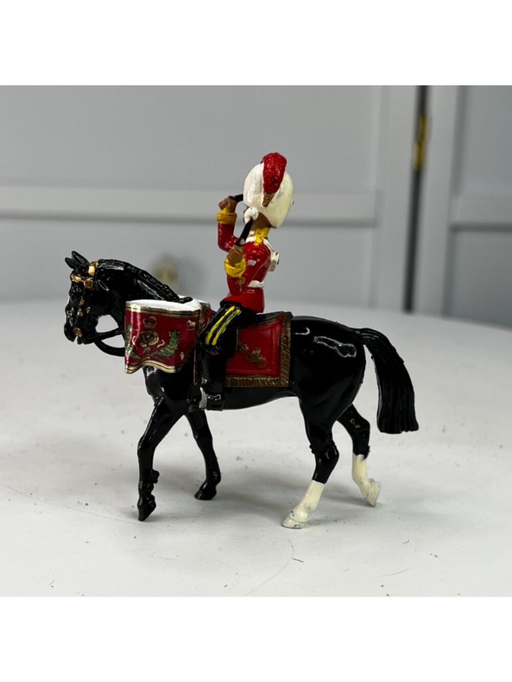 Britains Royal Scots Dragoons Guards Kettle Drummer Diecast Figurine From 1986 - Picture 4 of 9